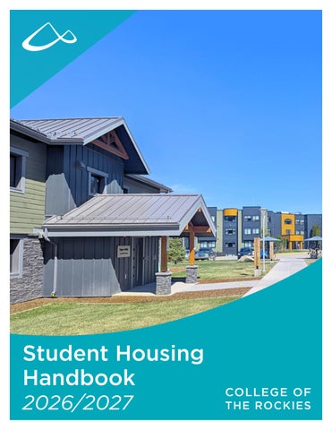 College of the Rockies 2026-2027 Student Housing Handbook