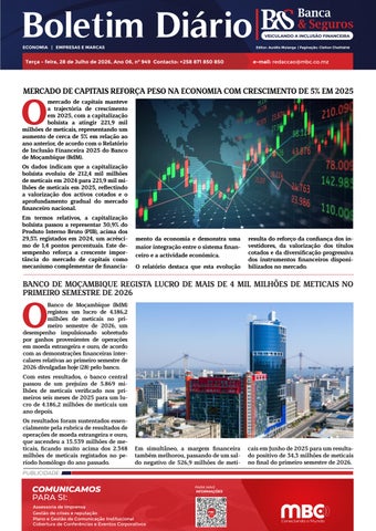 BOLETIM BANCA & SEGUROS 28.07.2026
