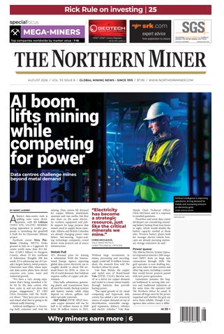 The Northern Miner August 2026 Vol 112 Issue 8