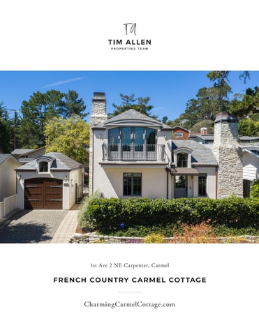 French Country Carmel Cottage - 1st 2 NE Carpenter