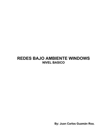 REDES BAJO AMBIENTE WINDOWS-10 p