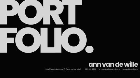 Ann Van de Wille Portfolio