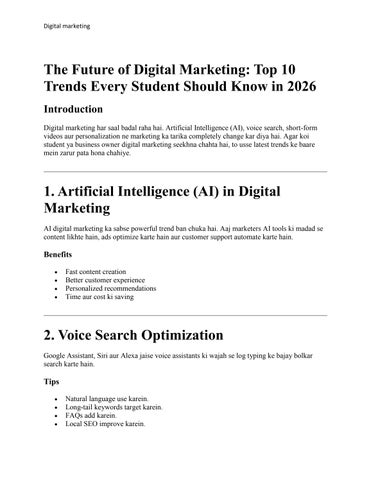 The Future of Digital Marketing