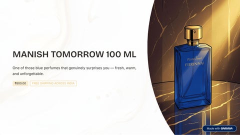 MANISH TOMORROW 100 ML