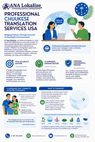 Professional Chuukese Translation Services USA: Bridging Cultures Through Accurate & Meaningful Comm