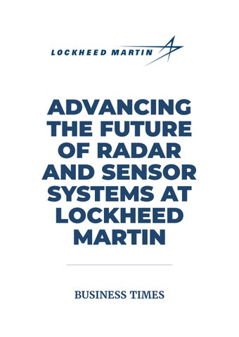 Business Times Magazine Issue 110 | Lockheed Martin | August 2026