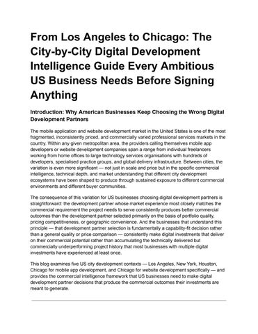 From Los Angeles to Chicago_ The City-by-City Digital Development Intelligence Guide Every Ambitious