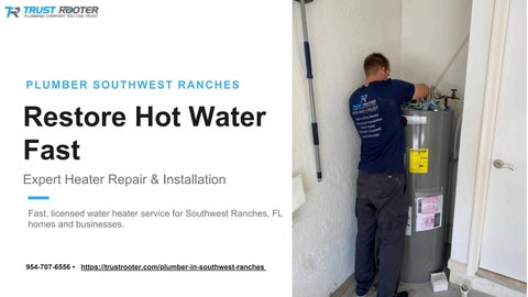 Restore Hot Water Fast  Expert Heater Repair & Installation