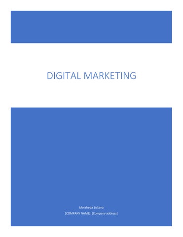Digital Marketing