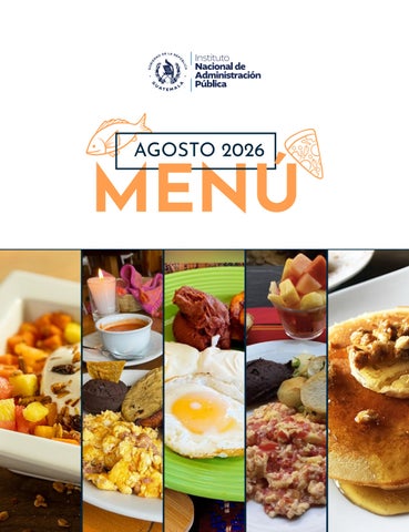 Menú Desayunos - Almuerzos Agosto 2026