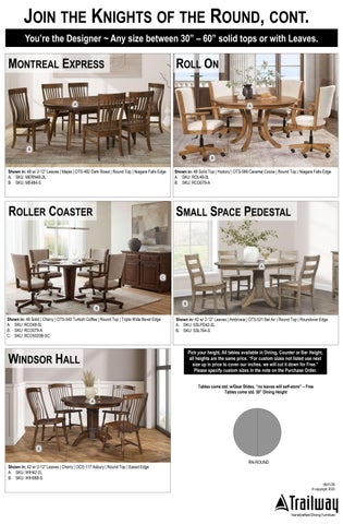 Trailway 桌 and Chairs June 2026 第 7 页