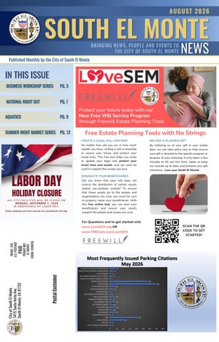 South El Monte News - August 2026