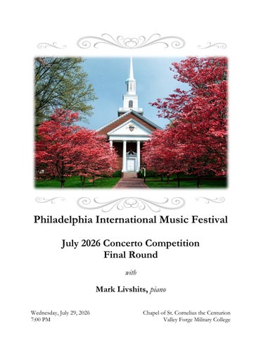July 2026 Concerto Competition Final Round