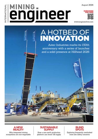 International Mining Engineer August 2026