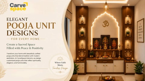 Premium Pooja Unit Designs for Home