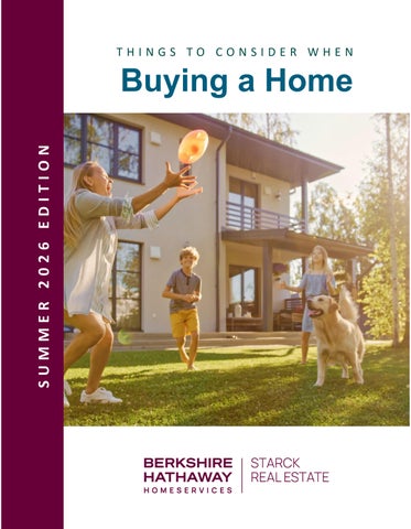 Buying a Home Summer 2026 Morgan Bihun & BHHS Starck REal Estate