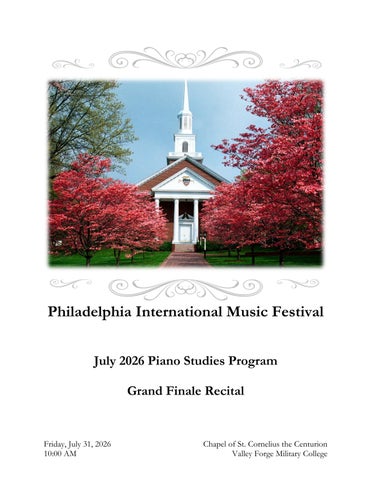 July 2026 Piano Program Grand Finale (10:00 AM)