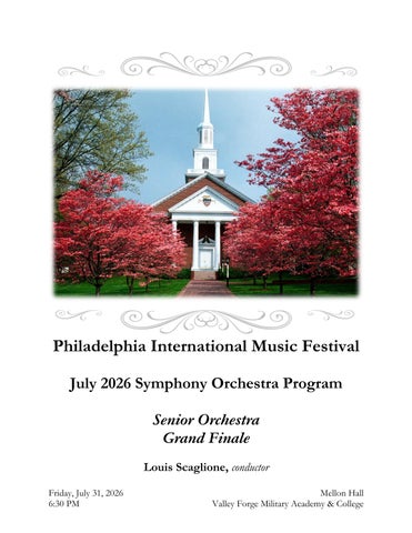 July 2026 Senior Symphony Grand Finale