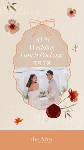 Arca Assembly Wedding Banquet Packages_Lunch Menu