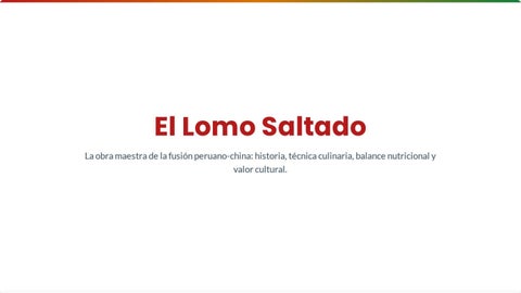 El Lomo saltado