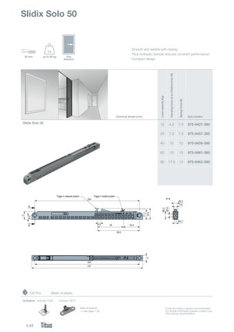 Titus Slidix damping systems - 家具目录 英文 第 22 页
