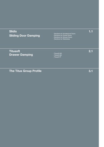Titus Slidix damping systems - 家具目录 英文 第 5 页