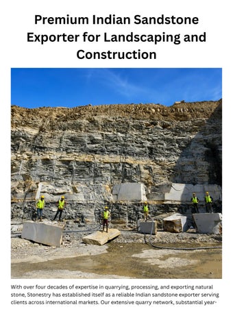 Premium Indian Sandstone Supplier & Exporter | Stonestry