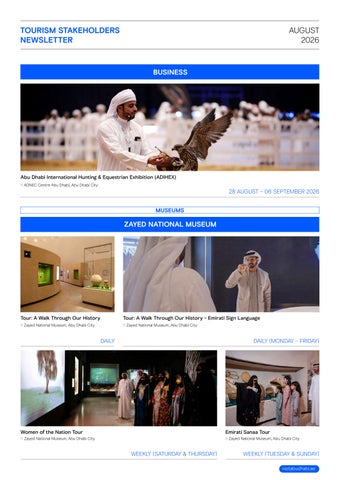 Tourism Stakeholders Newsletter - August 2026