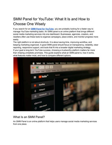 YouTube Views SMM Panel