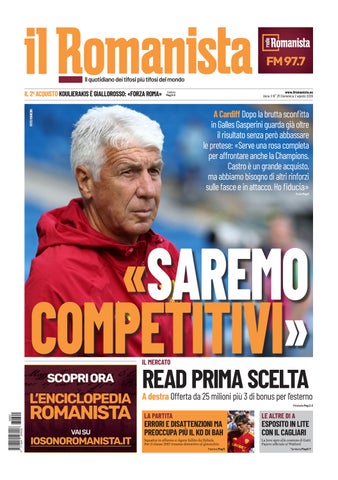 Il Romanista del 2 agosto 2026