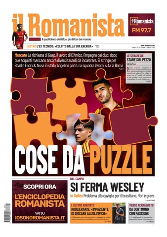 Il Romanista del 3 agoosto 2026