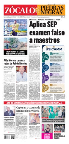 Piedras Negras 03 de agosto de 2026