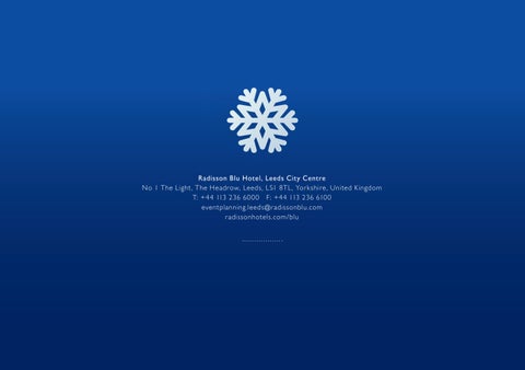 Radisson Blu 酒店 , Leeds City Centre - Christmas 家具手册 2026 第 14 页