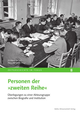Personen der »zweiten Reihe« (Leseprobe)