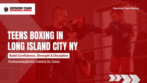 Teens Boxing in Long Island City NY | Supreme Team Boxing