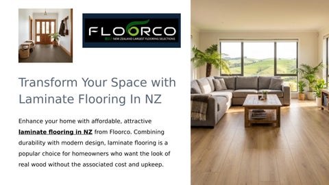 Transform Your Space with Laminate Flooring In NZ 