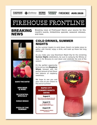 Firehouse Frontline - August 2026