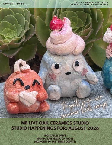 August '26  - Ceramics Newsletter
