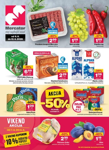 Redni katalog od 6. 8. do 12. 8. 2026