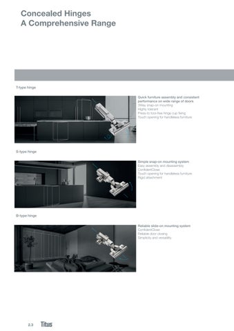 Concealed hinges × Glissando - 灯饰目录 英文 第 2 页