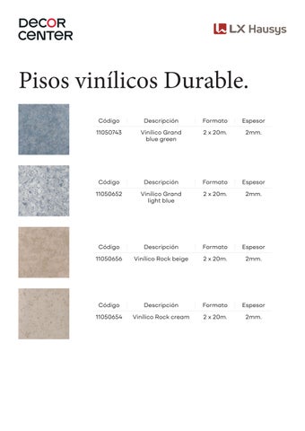 PISOS VINÍLICOS 第 14 页