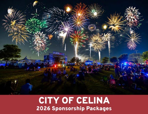 City of Celina: 2026 Sponsorship Packages