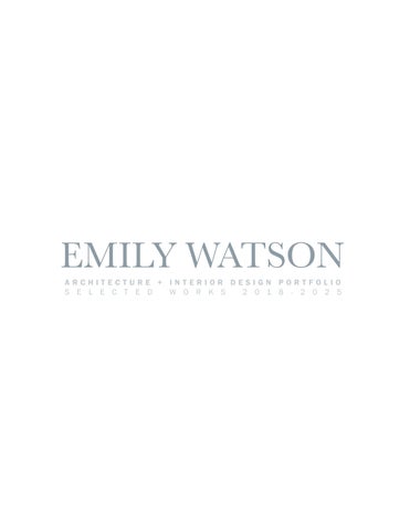 2026 0802 Portfolio of Selected Works Emily Watson