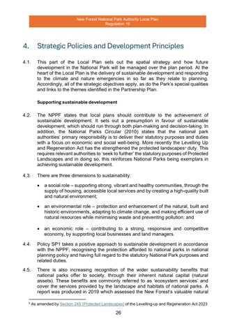 4 STRATEGIC POLICIES AND DEVELOPMENT PRINCIPLES NFNPA Reg 19 draft Local Plan