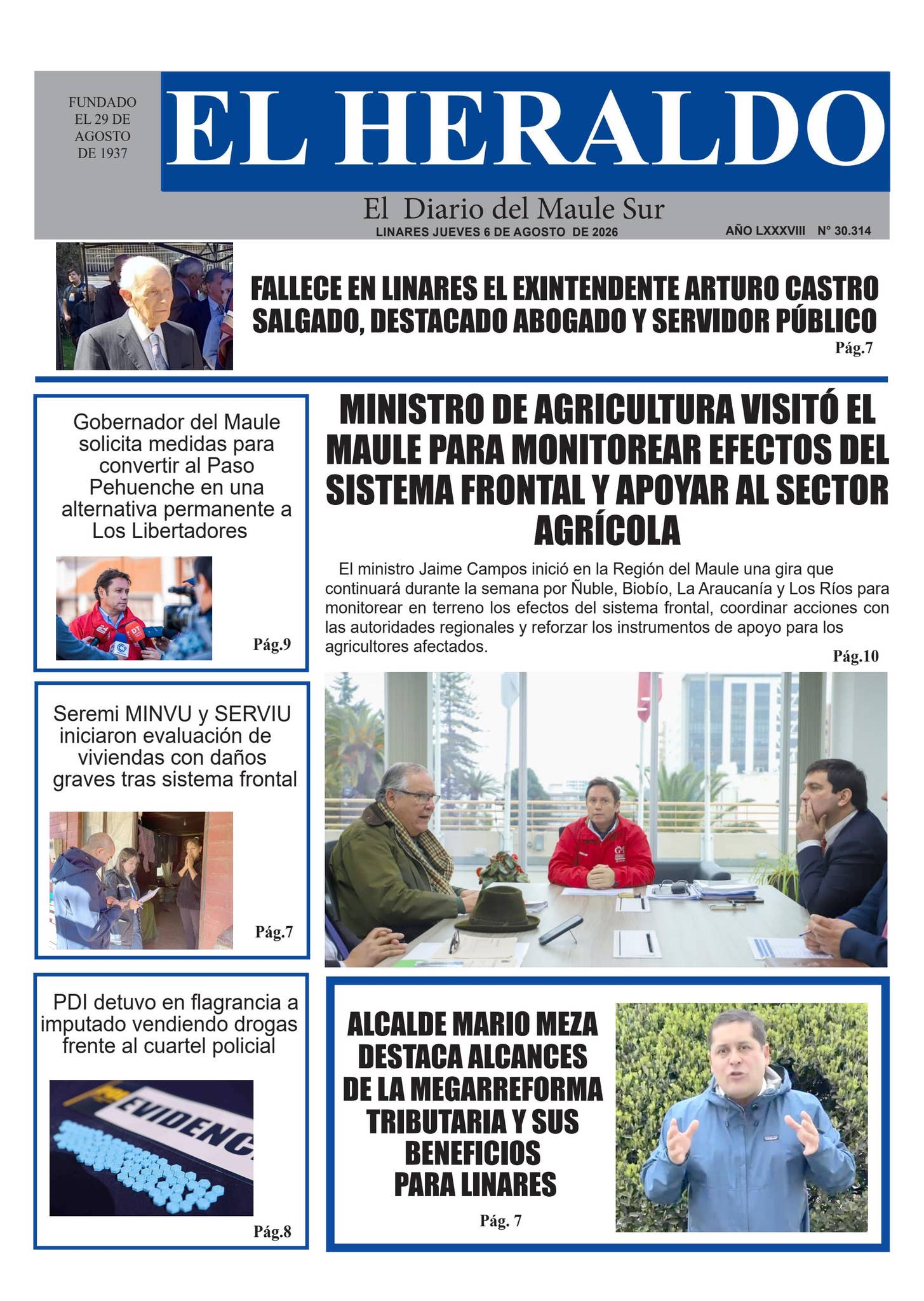 Jueves 06 de agosto 2026