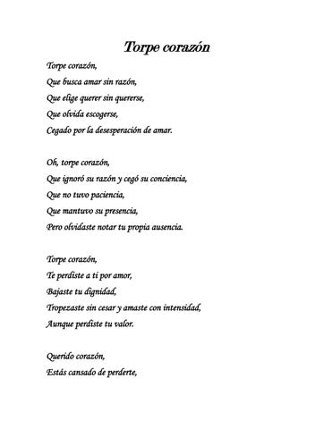 Torpe corazón