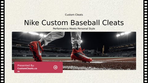 Premium Nike Custom Baseball Cleats by Custom Cleats