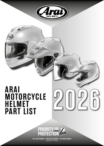 Motorcycle Helmet Part List 147 / 26