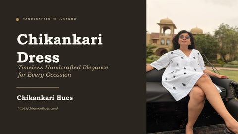 Chikankari Dress for Women | Handcrafted Lucknowi Chikankari