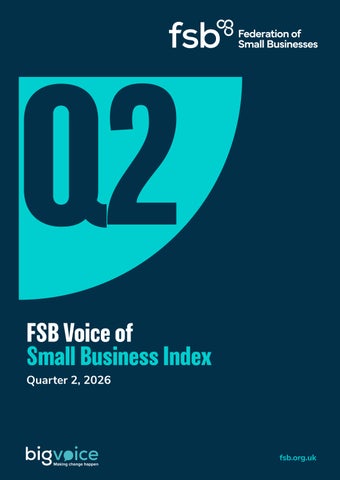 FSB Voice of Small Business Index Quarter 2 - 2026